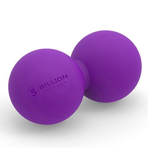 Peanut Massage Ball,Double Lacrosse Ball and Mobility Massage Ball for Physical Therapy - Deep Tissue Massage Tool for Myofascial Release, Muscle Relaxer, Acupoint Massage (Purple) - color: Purple