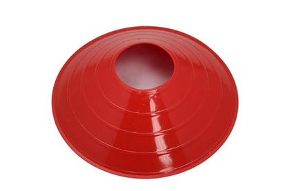 BlueDot Trading High Visibility Sports Cones for Agility Training, Soccer, Football, Field Cone Markers for Adults or Kids, Red, Quantity 100-Pack