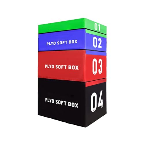 Jumping Training Box,Foam Plyometric Box, Used for Jump Training and Adjustment, Stackable Plywood Box, Plywood Box, Soft Box for Jump Training and Fitness Training - size: 90*75*150cm