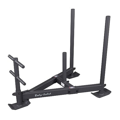 Body-Solid (GWS100) Weight Sled - Versatile High-Durability Sled for Push/Pull Training, Fitness & Football Drills with Weight Posts