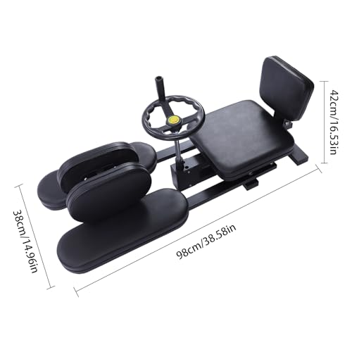 3 Bar Pro Leg Stretcher with Cushion&Wheels 180° MMA Stretching Trainer Split Leg Training Machine Flexibility Stretching Equipment for Ballet Yoga Dance Martial Arts Home Gym Exercise Black