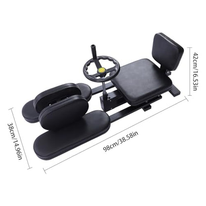 3 Bar Pro Leg Stretcher with Cushion&Wheels 180° MMA Stretching Trainer Split Leg Training Machine Flexibility Stretching Equipment for Ballet Yoga Dance Martial Arts Home Gym Exercise Black