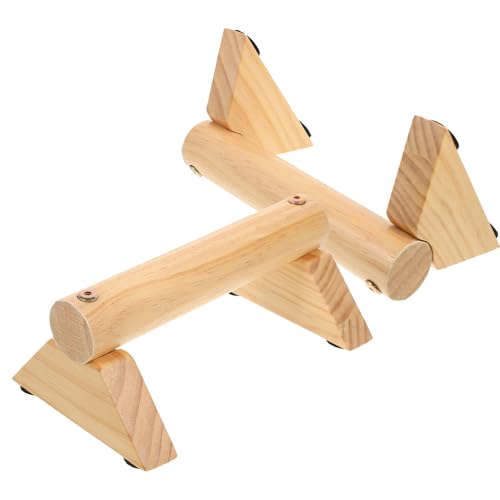 GANAZONO Push-up Handles Set with Non-slip Pads, Pine Wood Exercise Handles 21x13x8.7cm, Fitness Accessory for Home Workout and Strength Training