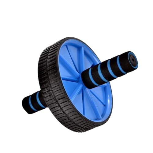 BESPORTBLE Double Wheel Abdominal Exercise Roller Mute Core Trainer for Ab Workout and Fat Burning Blue Ab Wheel for Home Gym Fitness Suitable for Men and Women Beginners to Pros