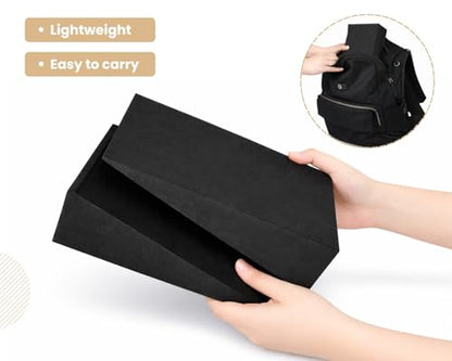 2Pcs Heel Elevated Squat Wedge 12° Incline Workout Wedge for Squats 9.69''x5.94''x2.4'' Foot Wedges for Exercise,Calf Stretching and Physical Therapy