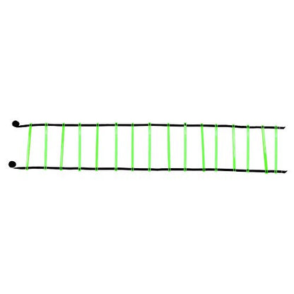 plplaaoo Football Training Ladder Soccer Agility Speed Ladder with 16 Adjustable Heavy Duty Rungs for Football Rugby Tennis Baseball Sports Yellow Red Green 800cm