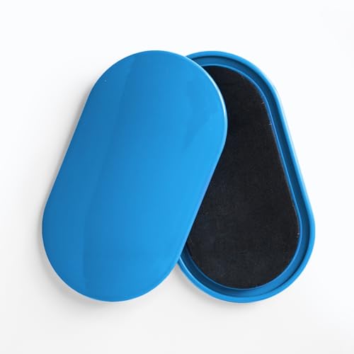 Envirolite Fitness Slider - Conditioning Sliders - Easy to Use on Carpet - Core and Pilates Exercise Equipment - At Home Workout Gear - 9" long x 5" wide x 0.5" thick - Pack of Two