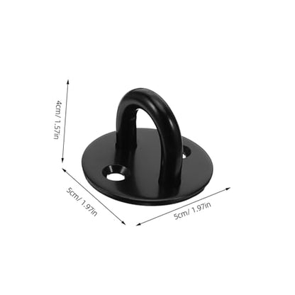 SEWACC 4pcs Stainless Steel Ceiling Hooks for Wall and Ceiling Mount, Heavy Duty Anchor Hooks with Versatile Mounting Options and Weatherproof Durability, for Home Gym, Yoga Strap,