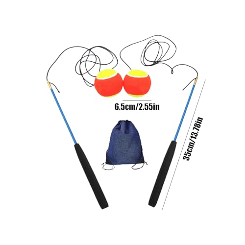 Shoulder Reliever Ball Swing – Rubber Arm Relief Fitness Trainer with 35cm Rod and 6.5cm Ball | Indoor and Outdoor Exercise Tool for Home, Gym, Office, Ánd Daily Stretching
