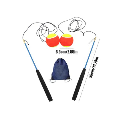 Shoulder Reliever Ball Swing – Rubber Arm Relief Fitness Trainer with 35cm Rod and 6.5cm Ball | Indoor and Outdoor Exercise Tool for Home, Gym, Office, Ánd Daily Stretching