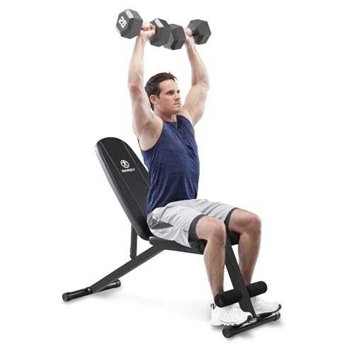 Marcy Multi-Position Adjustable Utility Bench for Home Gym Weightlifting and Strength Training