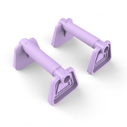 Push-Up Stands H-Shape Calisthenics Stand for Home Gym Floor Exercises PP Plastic (1 PC) - color: Purple