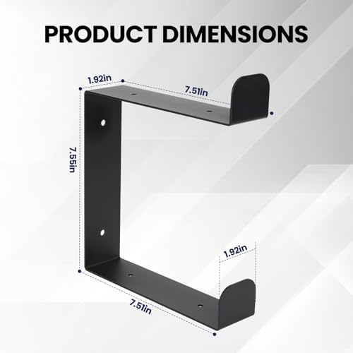 4 Tier Yoga Mat Holder Wall Mount & Yoga Mat Storage Rack,Heavy-duty steel fabrication,Holds 30 lbs for Foam Rollers,Resistance Bands,Home Gym