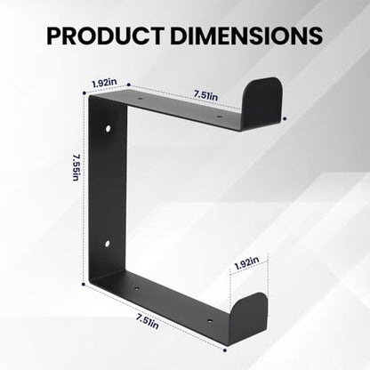 4 Tier Yoga Mat Holder Wall Mount & Yoga Mat Storage Rack,Heavy-duty steel fabrication,Holds 30 lbs for Foam Rollers,Resistance Bands,Home Gym