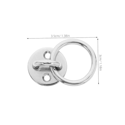 GALPADA Suspension Trainer Straps Ceiling Hooks Ground Anchor Resistance Bands Wall Anchor Wall Anchors for Resistance Bands Ceiling Hammock Silver Stainless