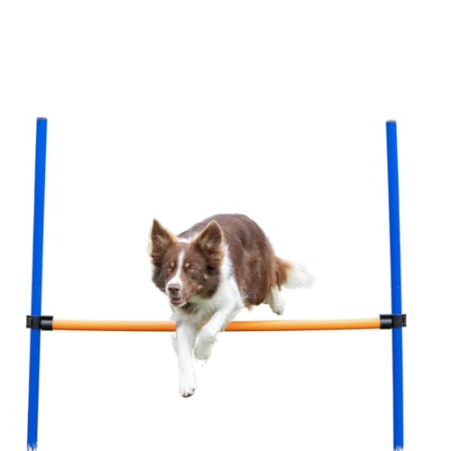 TRIXIE Dog Agility Hurdle, Portable Dog Agility Training, Adjustable Jumper, Exercise Tool