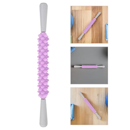 Yoga Massage Stick Trigger Point Roller Stick for Deep Tissue Muscle Therapy, Shoulder and Back Massage Tool for Post-Workout and Fitness