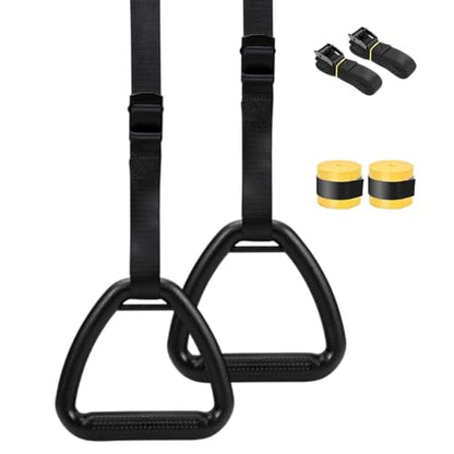 Pull Up Rings Gymnastics Calisthenics Training Equipment - color: 1M