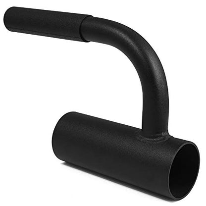 Yes4All Exercise Machine Adjustable T Bar Row Attachment, D Row Handle/Landmine Handle Attachment with Textured Rubber Handles - color: B. Black Single Landmine Handle