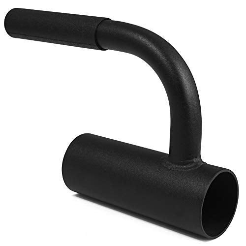 Yes4All Exercise Machine Adjustable T Bar Row Attachment, D Row Handle/Landmine Handle Attachment with Textured Rubber Handles - color: B. Black Single Landmine Handle