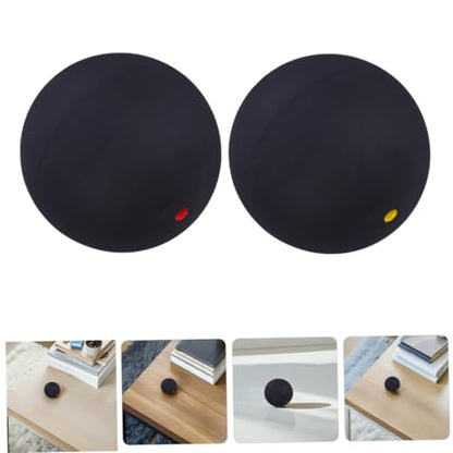 2pcs Professional Squash Practice Ball Reaction Training Hand Eye Coordination Trainer Single Dot Bounce Balls Indoor Outdoor Sports
