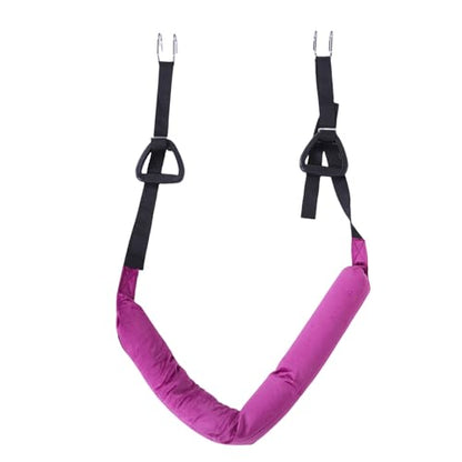 Hanging Fitness Waist Strap, Adjustable Double Hook Design, Leg Stretch Assist Strap Support Balance