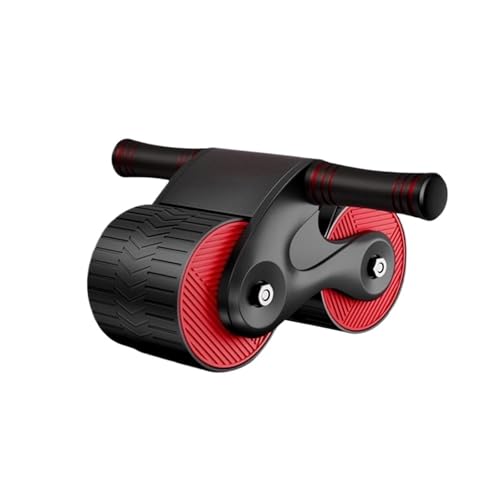 Abdominales Diet Abdominal Muscles Fitness Wheel Ab Slide Training Automatic Rebound Abdominal Wheel Roller Rueda Para - size: Red