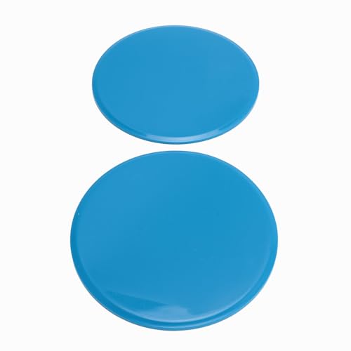 Core Sliders, Dual Sided Discs, 7 Inch Round Black, 2 Pack - Low Impact Core Workout, Multi Surface Use, Portable Fitness Equipment for Home and Travel