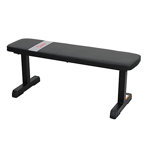 Sunny Health & Fitness Heavy-Duty Weight Bench for Home Gym Training - color: 1. Black