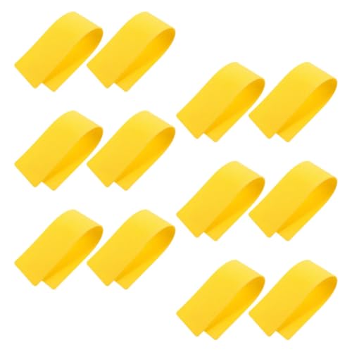 KESYOO 12pcs Tennis Court Floor Markers Agility Training Spots Non-Slip Yellow Flat Discs for Soccer Volleyball Practice Sports Drill Accessories