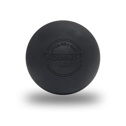 Velocity Lacrosse Balls - 1, 2, 3, 6, 12, 18, 24, 36, 60 and 120 Packs - for Practice, Official NFHS and College Approved Size - color: Black, size: 1 Ball, style: Practice Ball