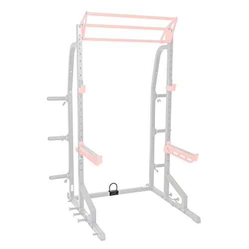 Sunny Health & Fitness Power Cage Squat Rack Upgrade Attachments, Dip Bar, Plate Bar Holder, Belt Squat, J Hook, Lat, Adapter, U Ring, Pull Up Bar, Landmine, Captain's Chair, Tricep Rope For Home Gym - style: U-Ring