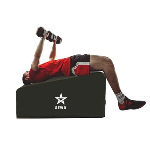 Pilates and Yoga Bench by SEWD – Portable Workout Bench for Full Body Exercise with Handle – Weight Training, AB Workout, Hip Thrust and Glute Training Home Gym Equipment