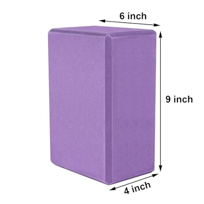 Muka Yoga Blocks 4x6x9 Inch, High Density EVA Foam Yoga Brick for Meditation, Pilates - color: Red, size: 4 pack