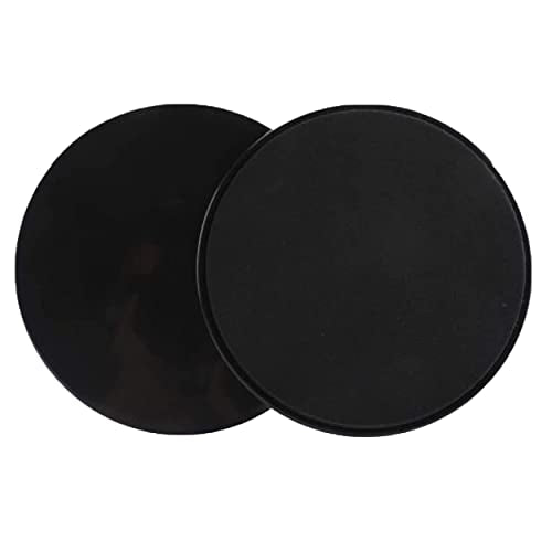 Workout Sliders Disc- Durable Sliding Discs for Core & Full-Body Training- Strengthen Abs & Improve Stability with Smooth Foot Sliders for Home & Gym- Achieve Fitness Goals Anywhere- Set of 2 - color: Black