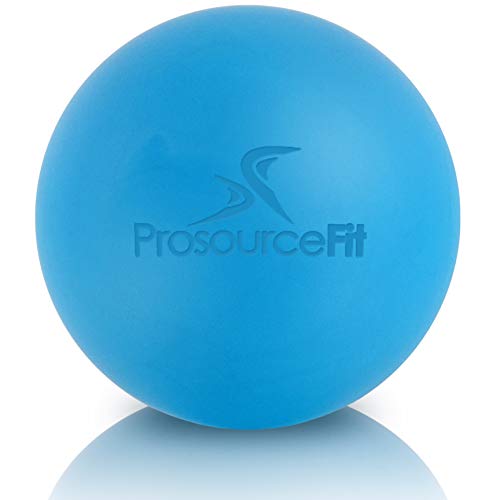 ProsourceFit Lacrosse Massage Ball for Self-Myosfascial Release, Deep Tissue Massage, Muscle Mobility, Post-Workout Recovery, Blue - size: 2.5 Inch