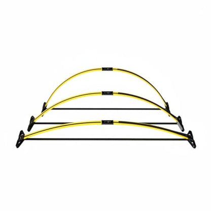 -Back Hurdle Simple-Arch to Set up Adjustable Agility Hurdle for Athletes, Coaches, Sports, Speed Training - style: Basic Model Hurdle Set A 2 Sections/3 Pieces