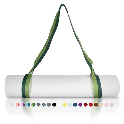 Tumaz Yoga Mat Strap Adjustable Carrier for All Yoga Mats, 2 Sizes - color: 04. Army Green, size: 85 IN