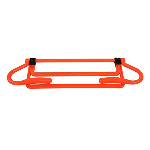 HURRISE 5PCS Soccer Training Hurdles - Adjustable Speed Agility Equipment for Kids Adults Portable Drill Cones Set