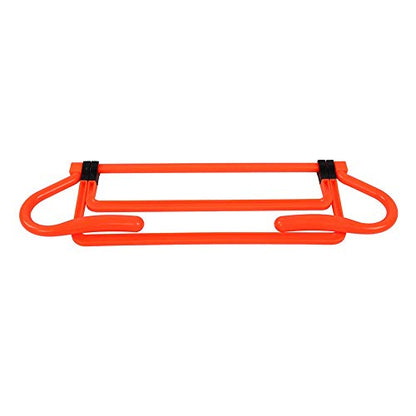 HURRISE 5PCS Soccer Training Hurdles - Adjustable Speed Agility Equipment for Kids Adults Portable Drill Cones Set