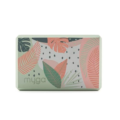 MYGA Yoga Block,Lightweight EVA Foam Yoga Brick,High Density Non-Slip Block for Yoga Poses, Pilates, Balance and Flexibility - color: Palm