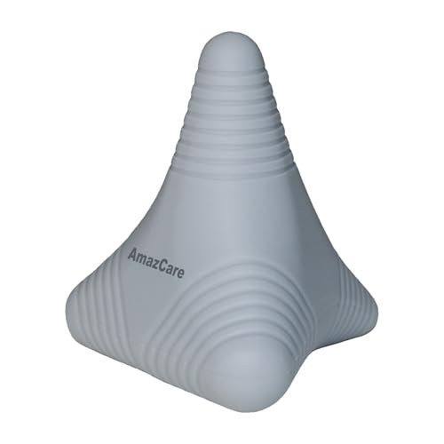 Trigger Point Massage Ball, Manual Massager Tool for Muscle Knot Deep Tissue Relief Myofascial Release Physical Therapy Hip Flexor Iliacus Psoas Hand Foot Back. 2.8×2.9” (Gray) - color: Gray