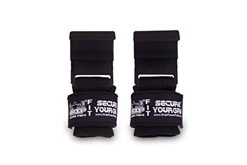 Weight Lifting Rod Hooks Heavy Duty Wrist Wraps Power Weight Lifting Training Gym Grips Straps Set of 2