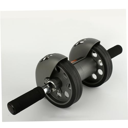 Automatic Rebound Ab Wheel with Dual Wheels and Blue Kneeling Pad Abdominal Roller for Core Workout Muscle Toning and Fitness Training at Home Gym
