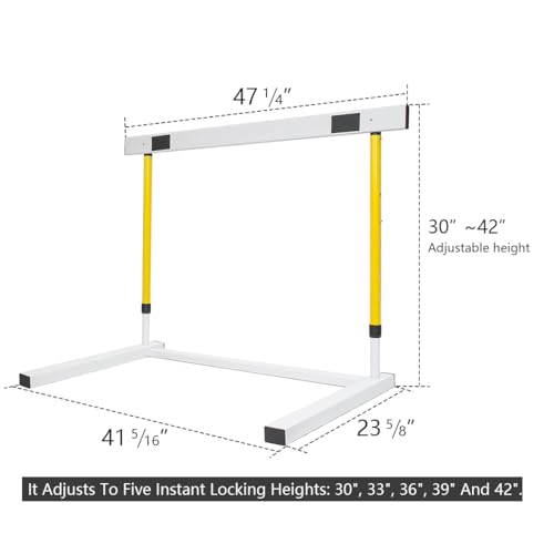 Adjustable Height Hurdle, Detachable Track and Field Equipment for Speed & Agility Training