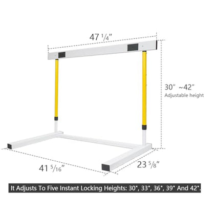 Adjustable Height Hurdle, Detachable Track and Field Equipment for Speed & Agility Training