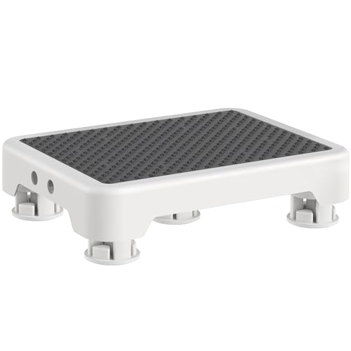 Ronlap Small Step Stools for Adults Car Step Stool for Elderly, White-Black - color: White-black