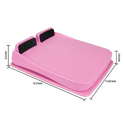 Slant Board Calf Stretcher Adjustable 4 Level Anti Slip Design Incline Board Leg Foot Balancing Fitness Pedal Wedge Stretch for Heel, Hamstring, Achilles, Leg Calves - color: Pink
