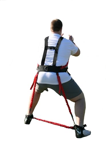 SPEEDSTER Defensive Lineman Training Harness with Heavy Resistance Bands that Focuses on Form, Strength, Speed, and Agility