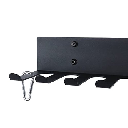 Gym Storage Rack Resistance Band Rack Wall Mount Barbell Rack Heavy Duty Home Gym Storage Rack for Gym Equipment, Exercise Bands, Lifting Belts and Jump Ropes, Gym Accessories